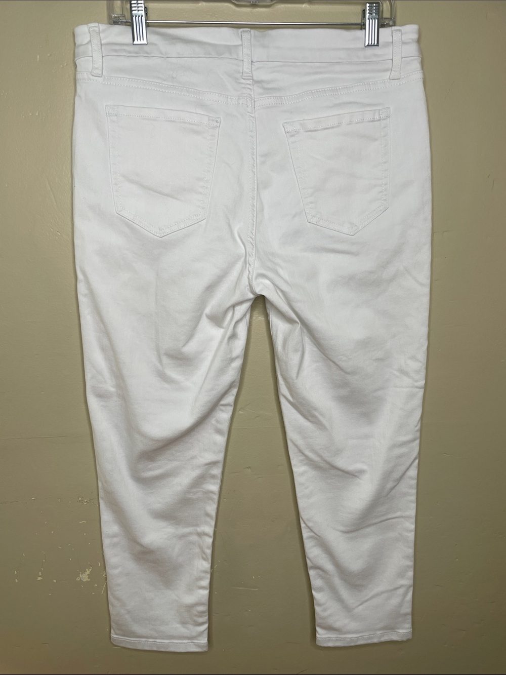 FALLS CREEK White Cropped 5 Pocket Essential Denim Jeans 12